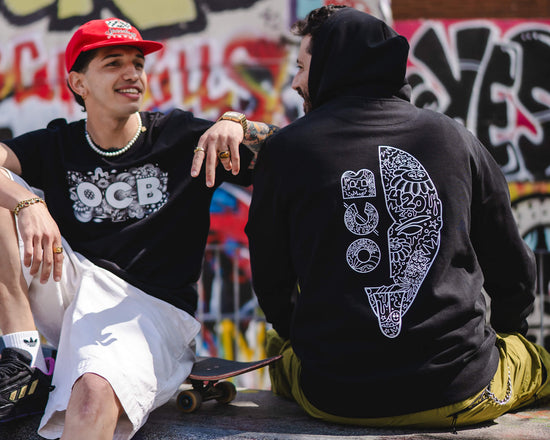 Hoodie Premium Wear Unisex Venyason x OCB Special Edition - Black