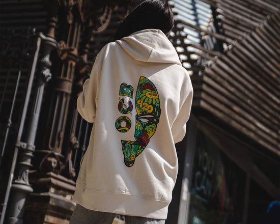 Hoodie Premium Wear Unisex Venyason x OCB Special Edition - Cream